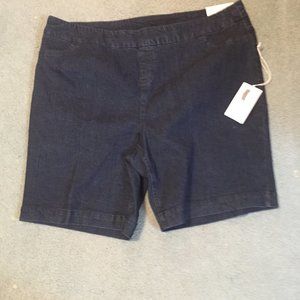 New Soft Surroundings Stretch Jean Shorts size 2XL